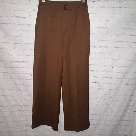 RIHOAS The Coffee Button Slant Pocket Straight Pants size S NWT - Picture 2 of 10